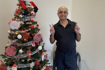 dr enjoy in christmos party at ur smile dental